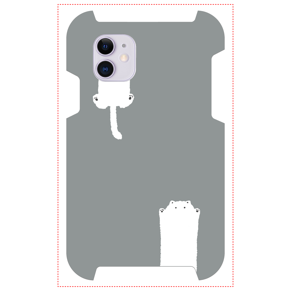 のびるねこ(白猫グレー)iPhone 111