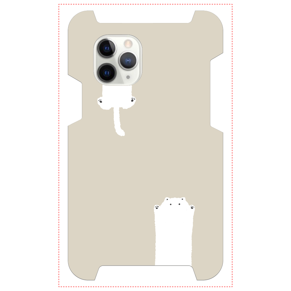 のびるねこ(白猫ベージュ)iPhone 11 Pro1