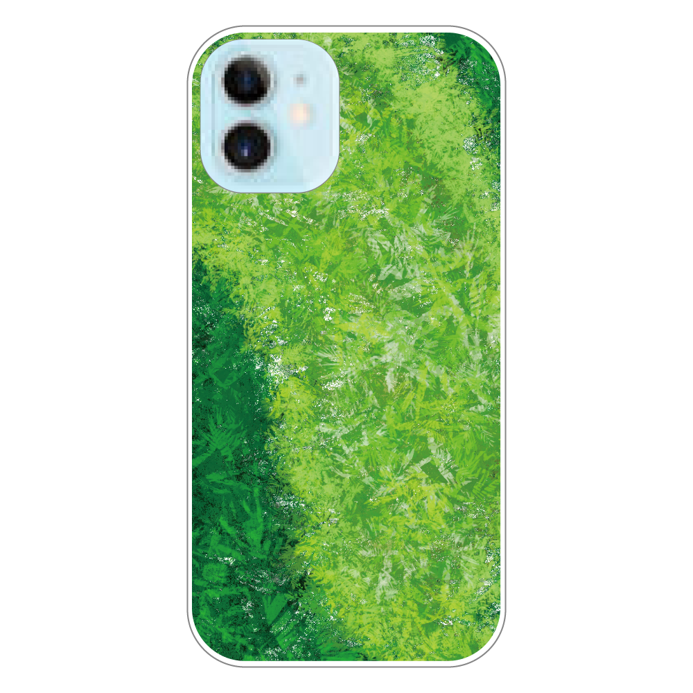 胃袋さんの休日（横・どーん）iPhone12 mini（透明） オリジナル iPhone12 mini（透明）