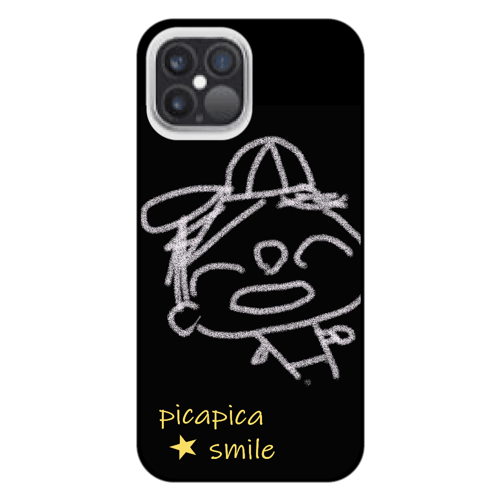 ピカスマボーイ・野球少年（iphone12 Pro Max・ブラック） iPhone12 ProMax (白/黒)