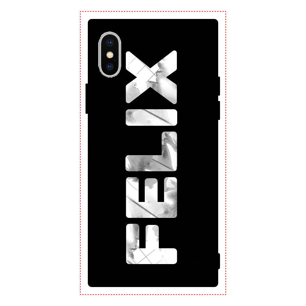 FELIX 【X / XS】 iPhoneX/XS 背面強化ガラス(スクエア）