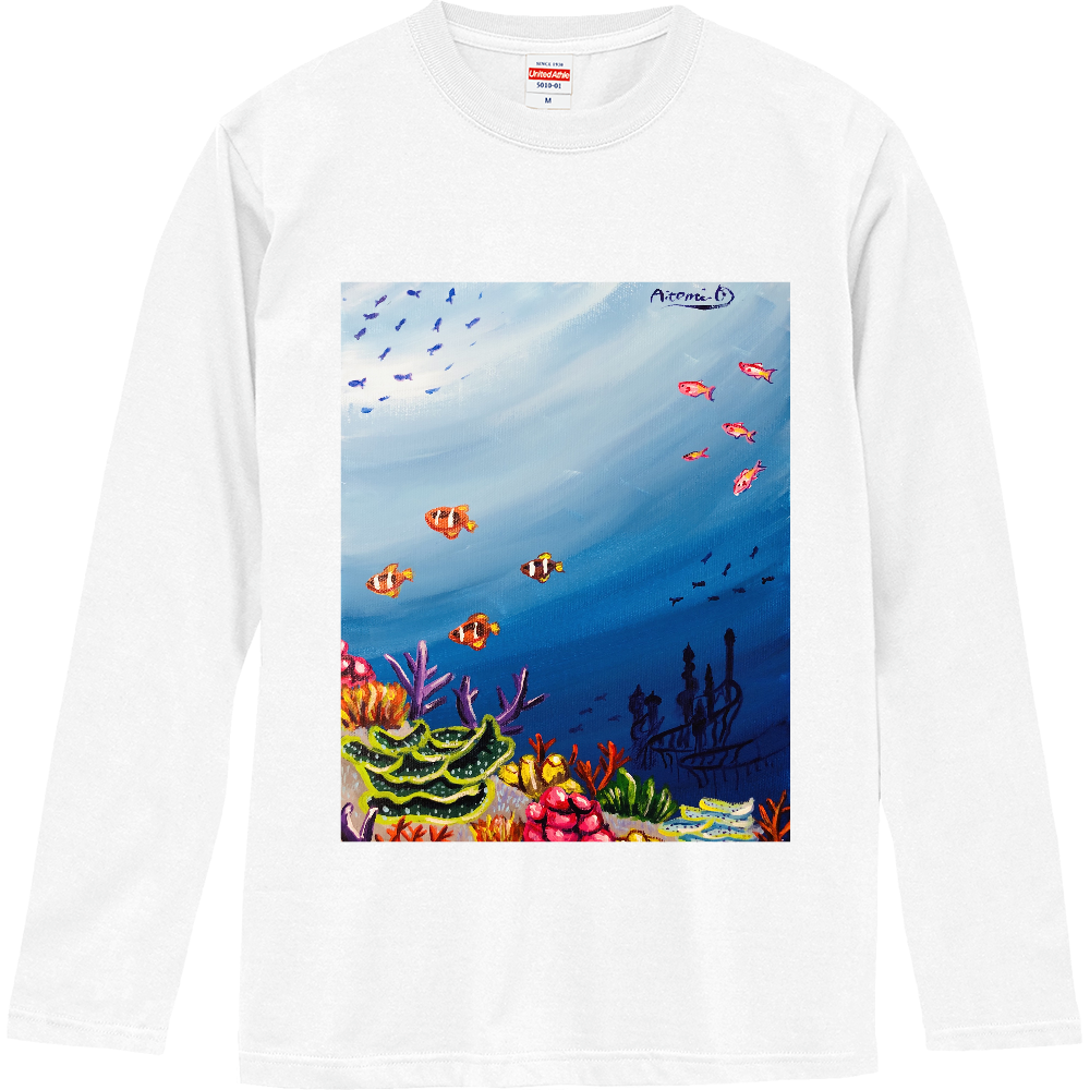 人魚姫の世界 ロングスリーブTシャツ