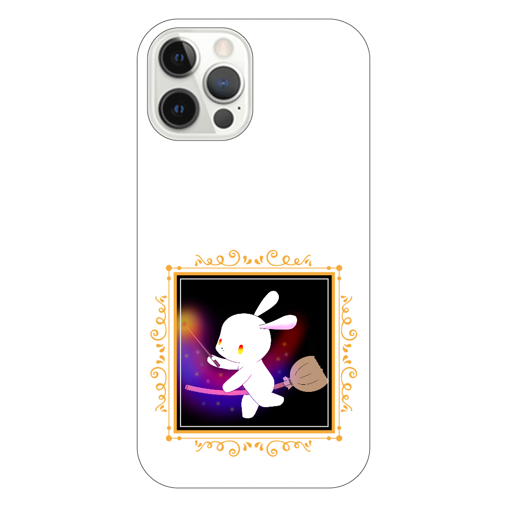 うさぎの魔法使い iPhone12 Pro (白/黒)