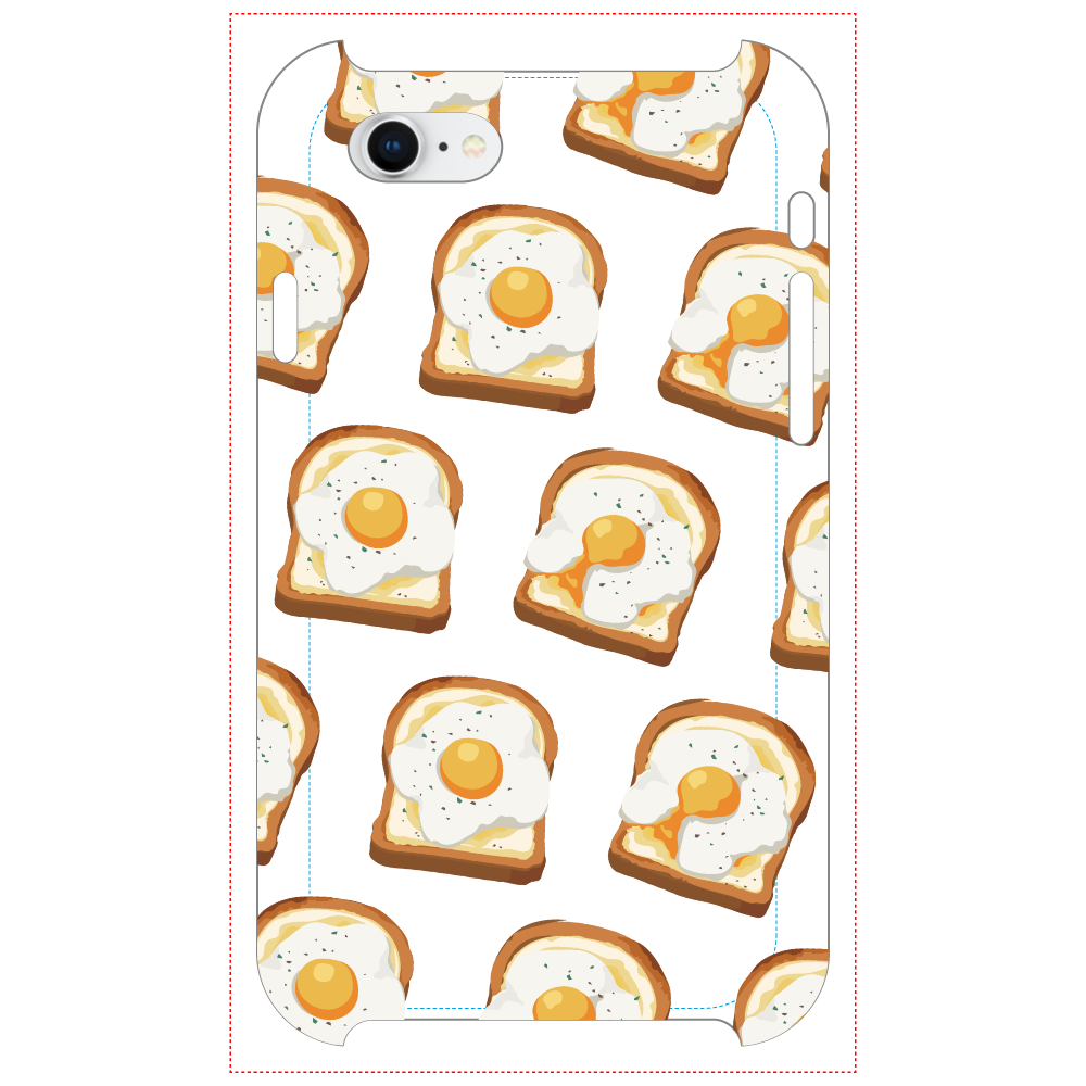 卵トーストのスマホケース iPhone8