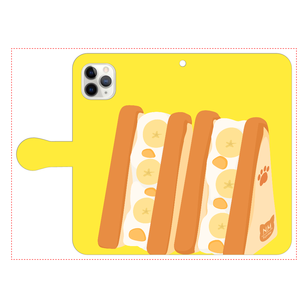 サンドイッチのスマホケース iPhone11 Pro MAX 手帳型スマホケース