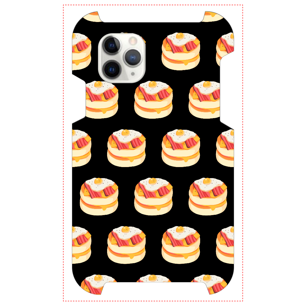 ベーコンエッグパンケーキのスマホケース iPhone 11 ProMAX