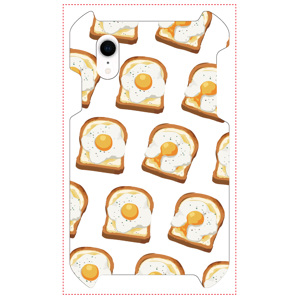 卵トーストのスマホケース iPhoneXR