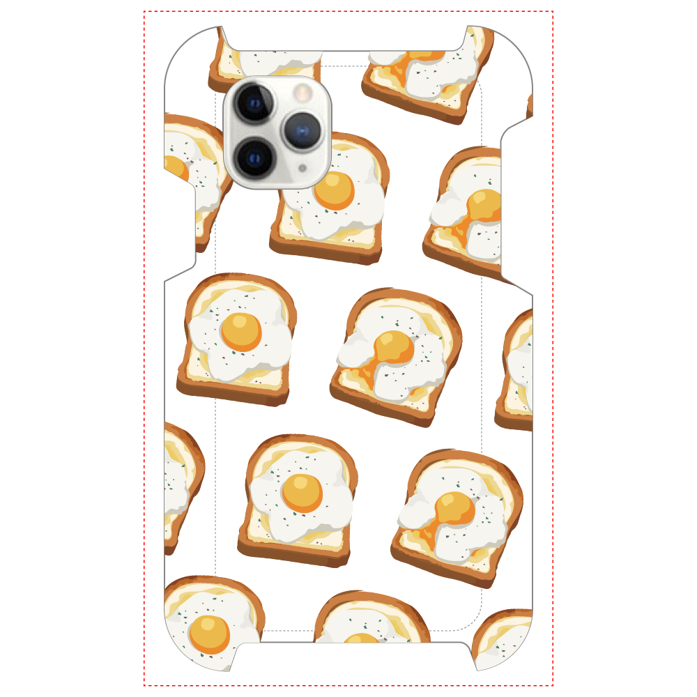 卵トーストのスマホケース iPhone 11 ProMAX