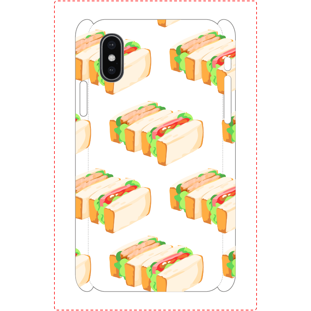 サンドイッチのスマホケース iPhoneX/Xs