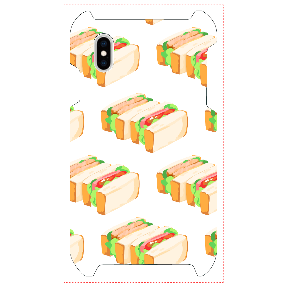 サンドイッチのスマホケース iPhoneXsMAX