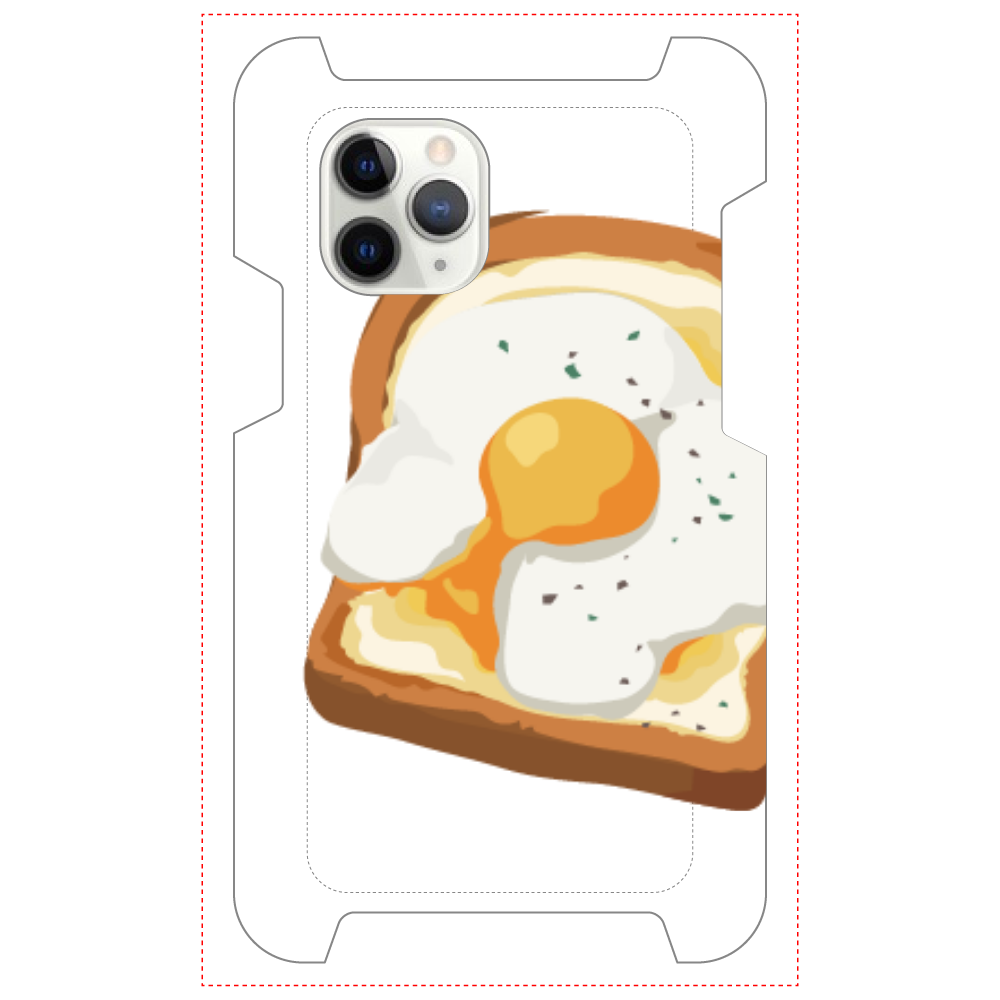 卵トーストのスマホケース iPhone 11 Pro