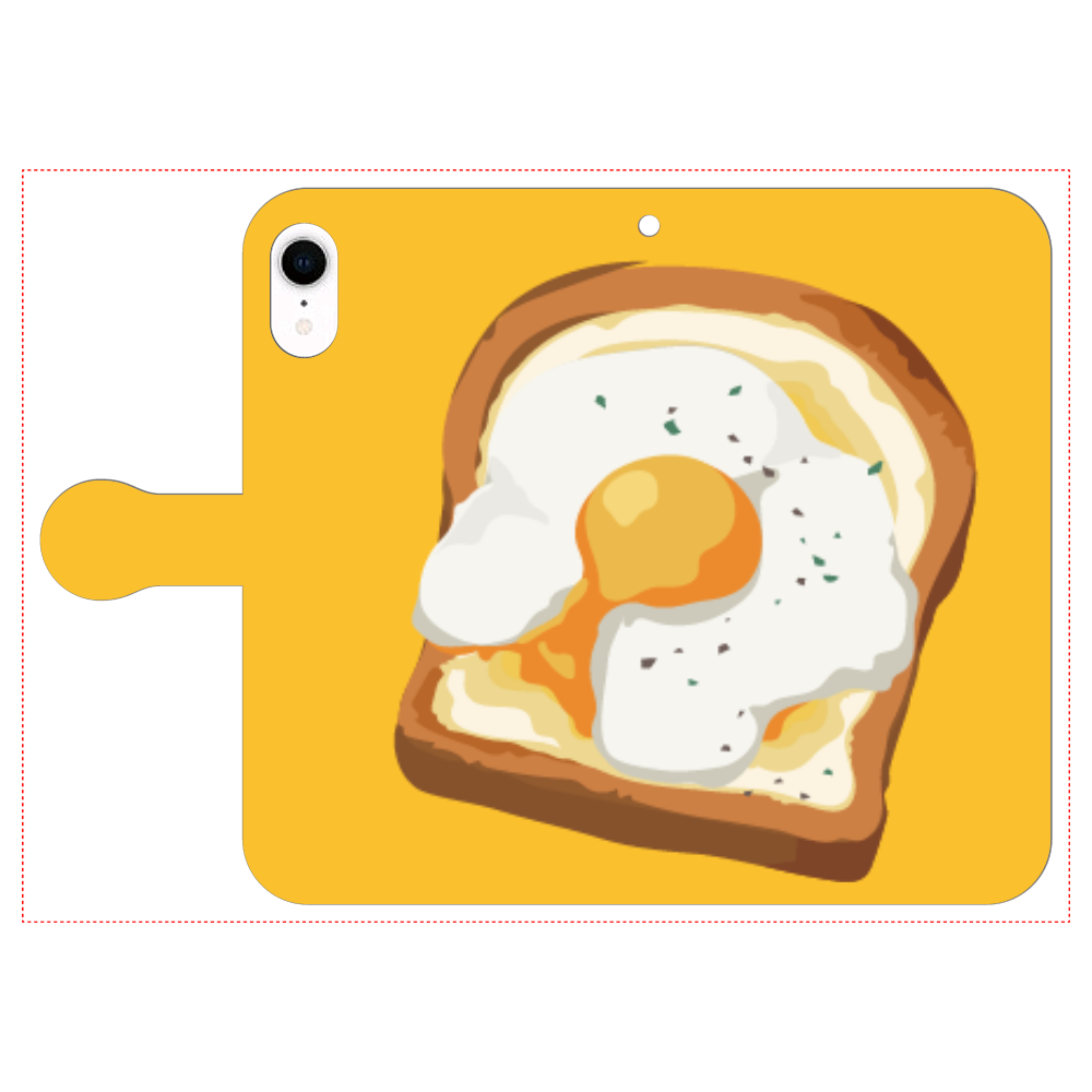 卵トーストのスマホケース