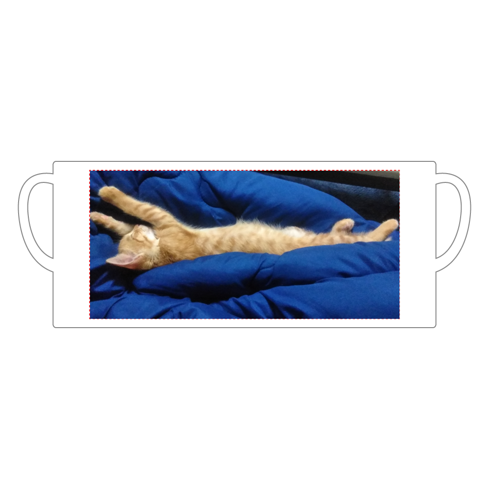 茶トラ日本猫・子猫versionマグカップ 陶器マグストレート（Ｍ）