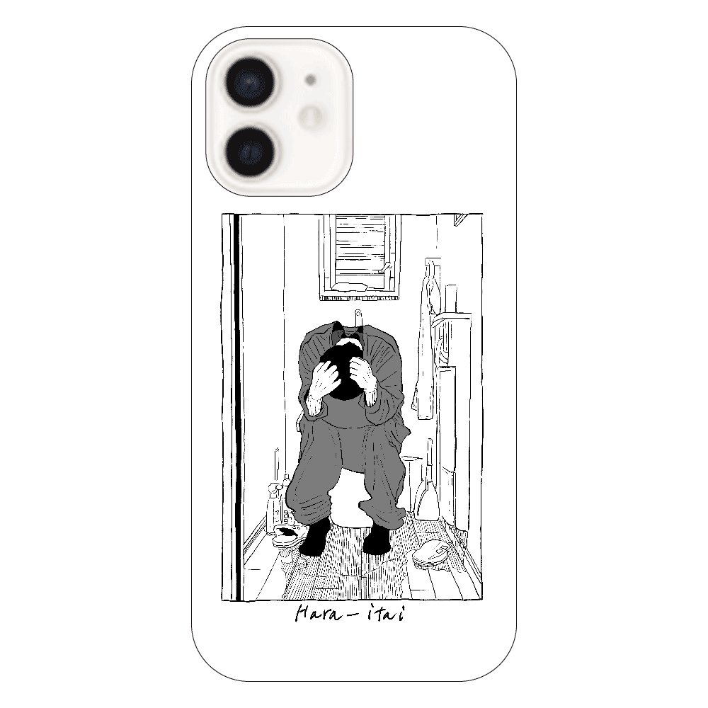 ガチの腹痛iPhone12ケース iPhone12（透明）