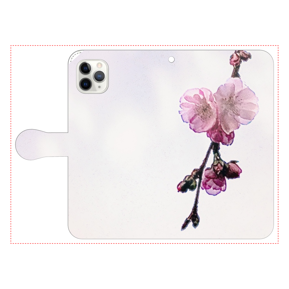 冬桜 iPhone11 Pro MAX 手帳型スマホケース