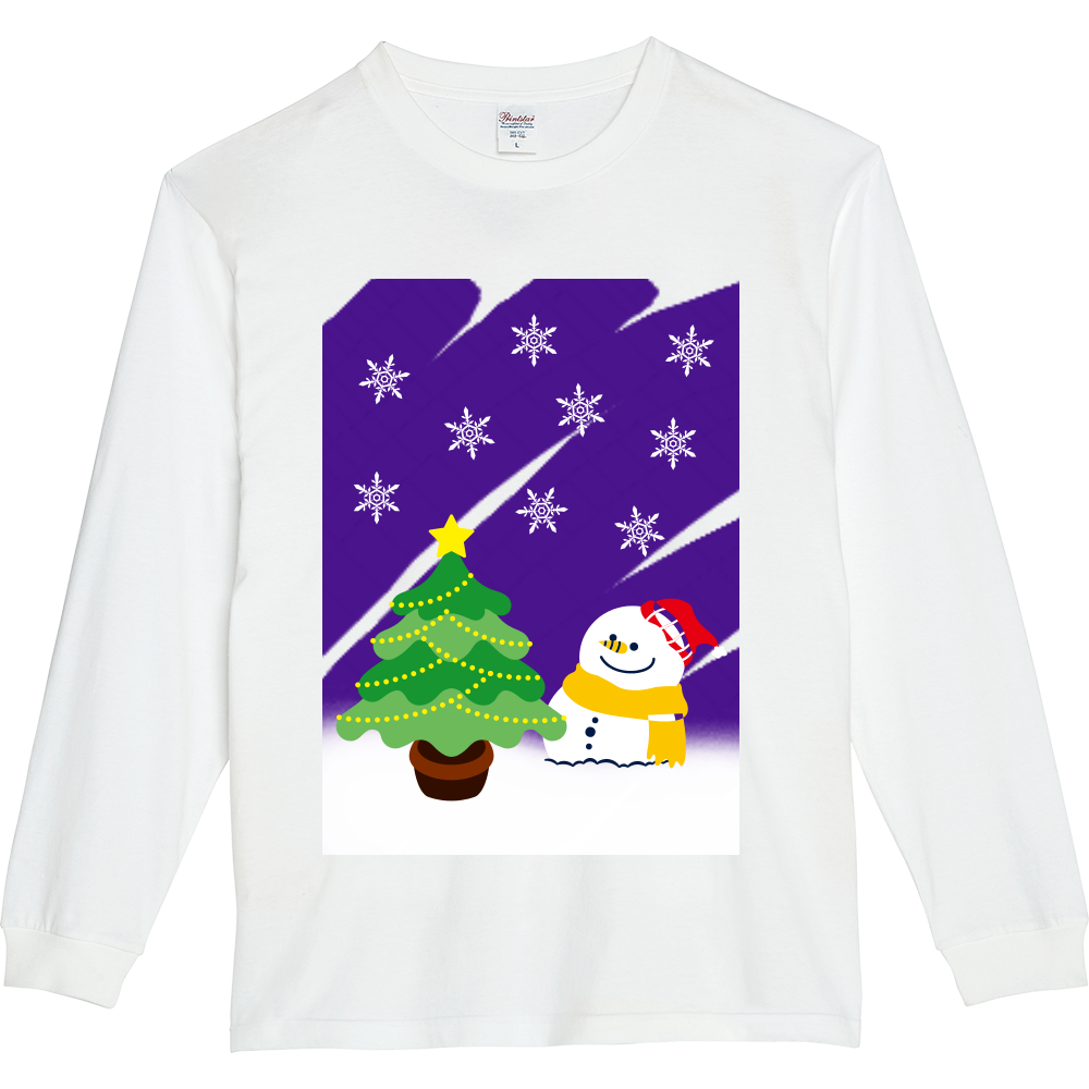 Merry Christmas Ｔシャツ ５.６オンスヘビーウェイトLS-Tシャツ（リブ付き）
