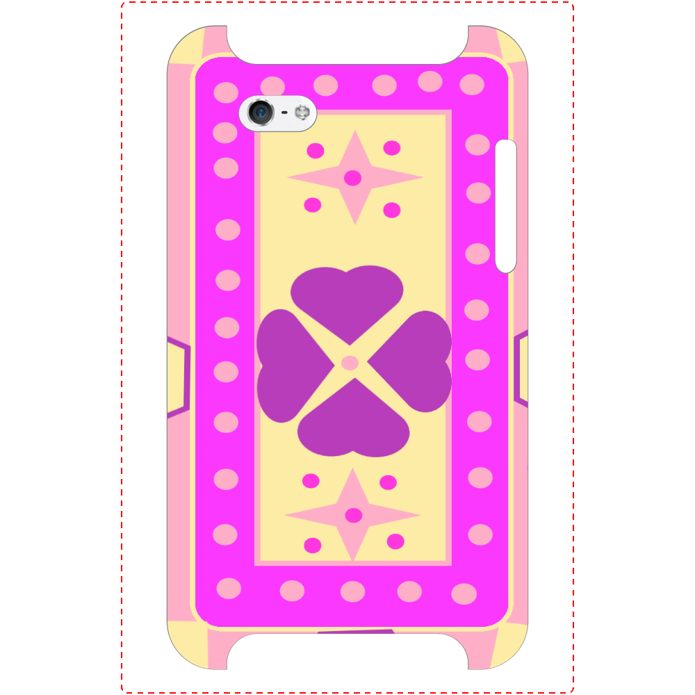 ピンクのハートクローバー iPhone5/5s/SE