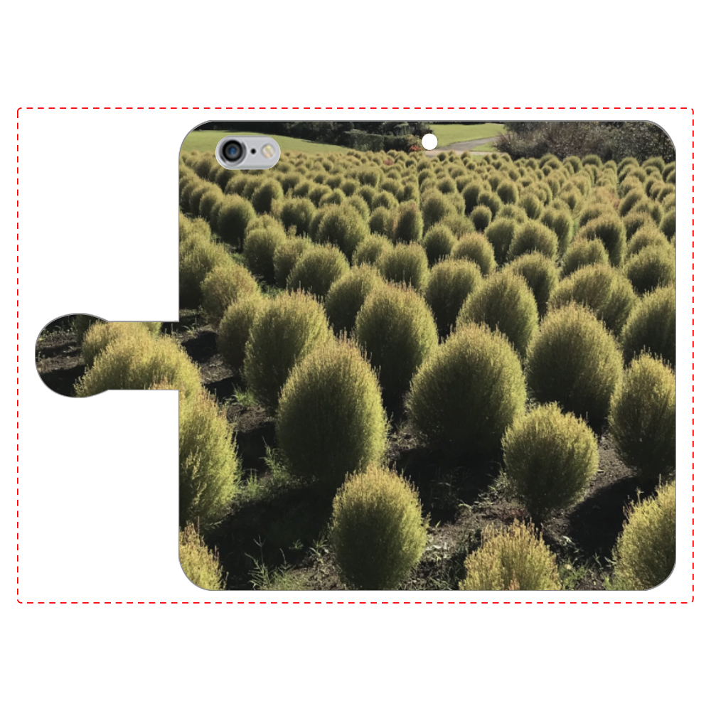 緑のある景色 iPhone6/6s 手帳型スマホケース