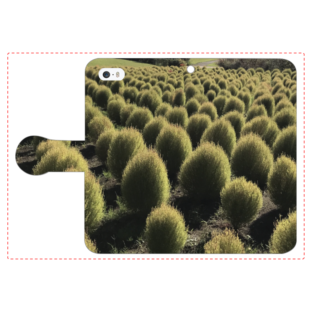 緑のある景色 iPhone5/5s 手帳型スマホケース