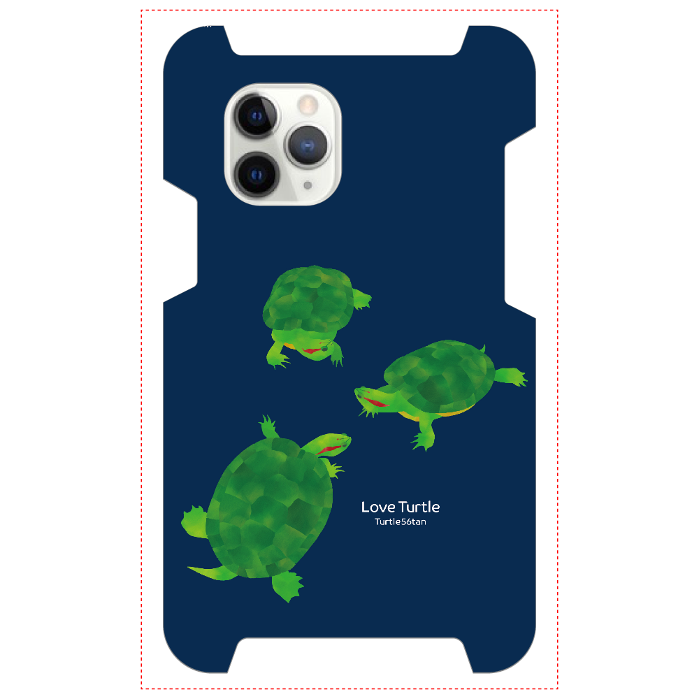Love Turtle 集合 ネイビーiPhone 11 Pro1