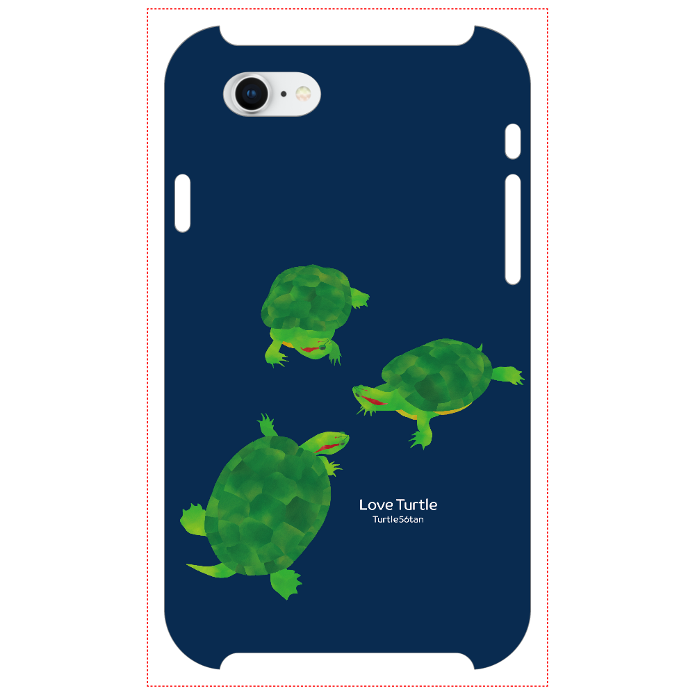 Love Turtle 集合 ネイビーiPhone81