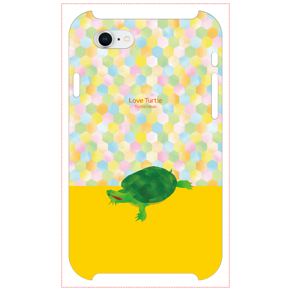 Love Turtle TypeA ツートン イエローiPhoneSE2/SE31
