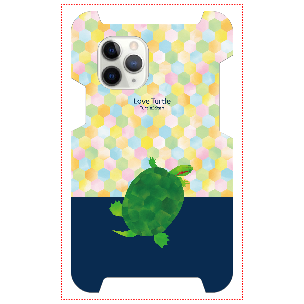 Love Turtle TypeB ツートン ネイビーiPhone 11 Pro1