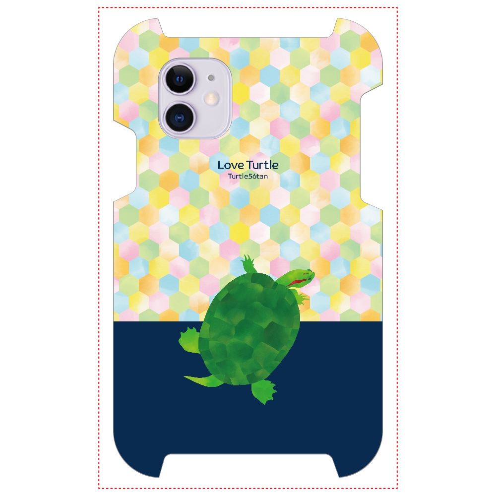 Love Turtle TypeB ツートン ネイビーiPhone 111
