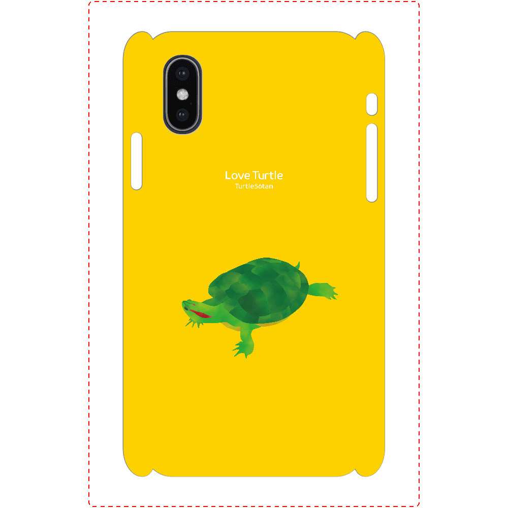 Love Turtle TypeA イエローiPhoneX/Xs1