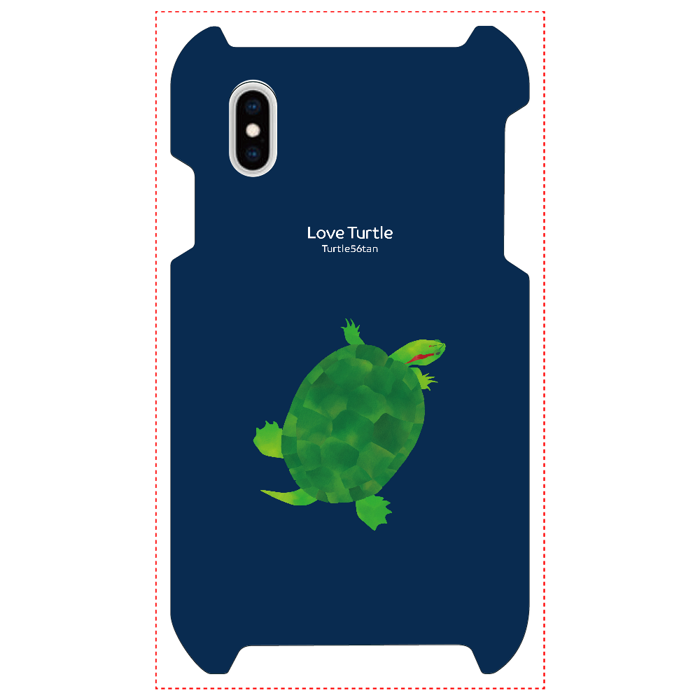Love Turtle TypeB ネイビーiPhoneXsMAX1