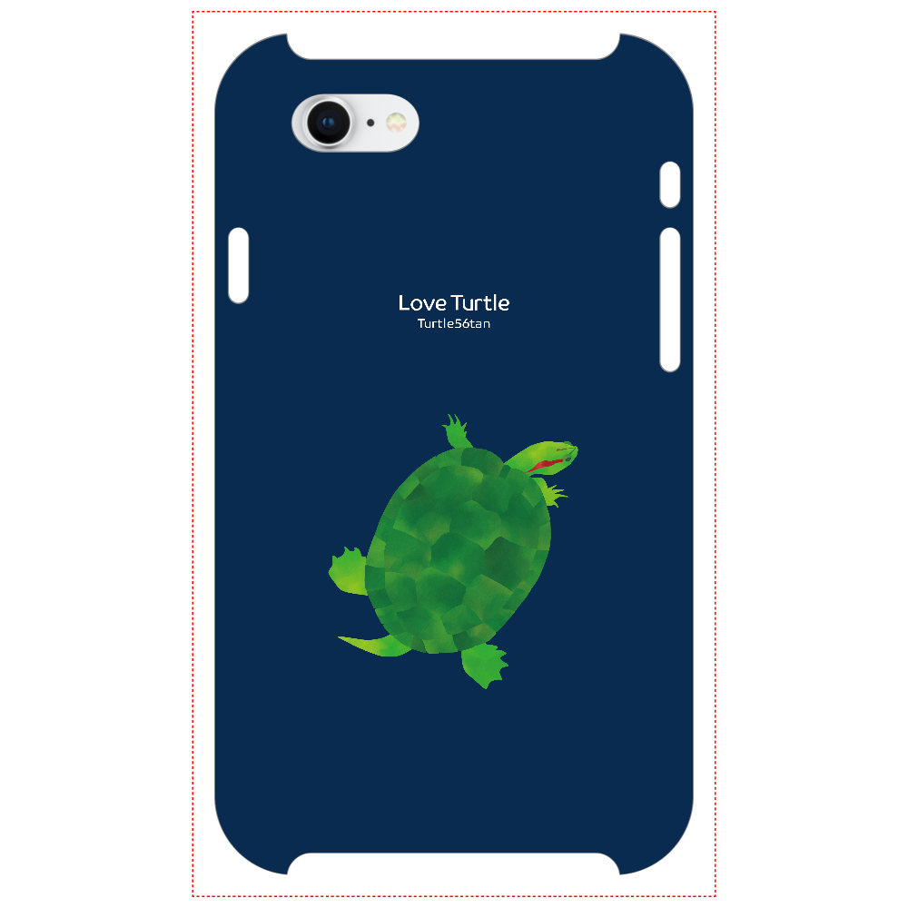 Love Turtle TypeB ネイビーiPhoneSE2/SE31