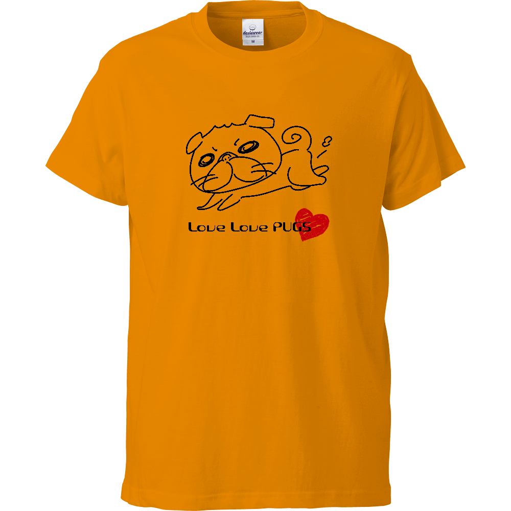 Love Love PUG お手頃Tシャツ