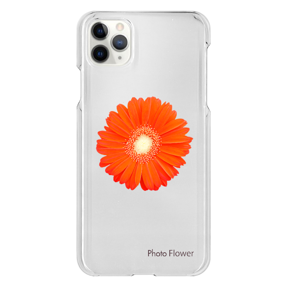 ガーベラの花　オレンジ iPhone 11 ProMax（透明）