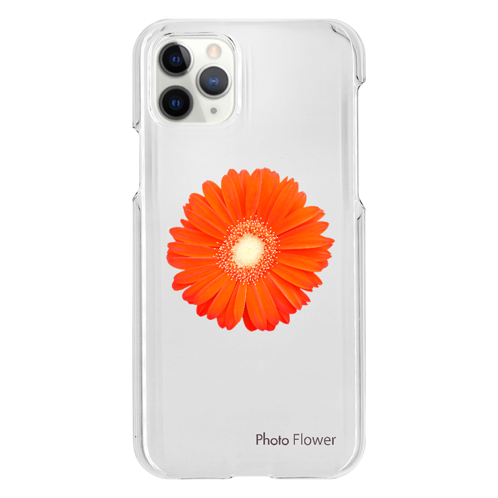 ガーベラの花　オレンジ iPhone11 Pro（透明）