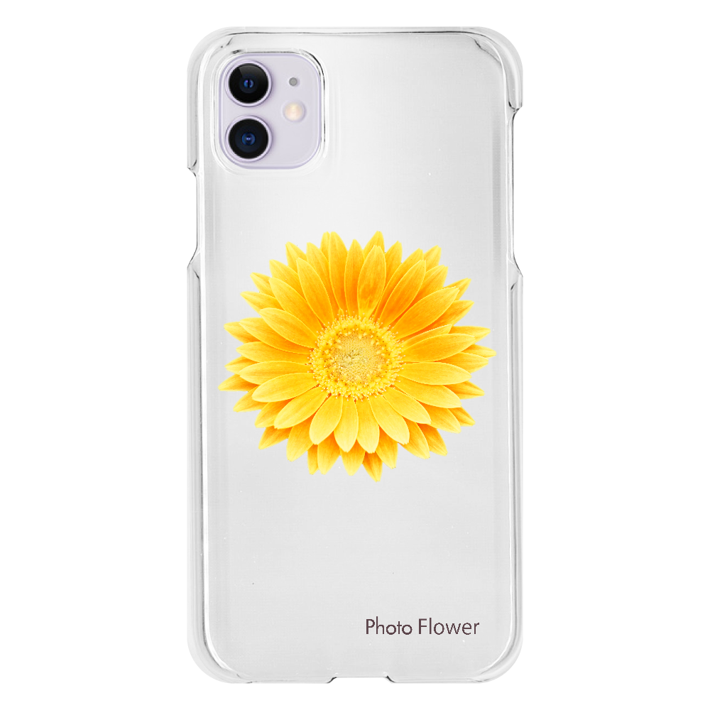 ガーベラの花　イエロー iPhone11(透明）