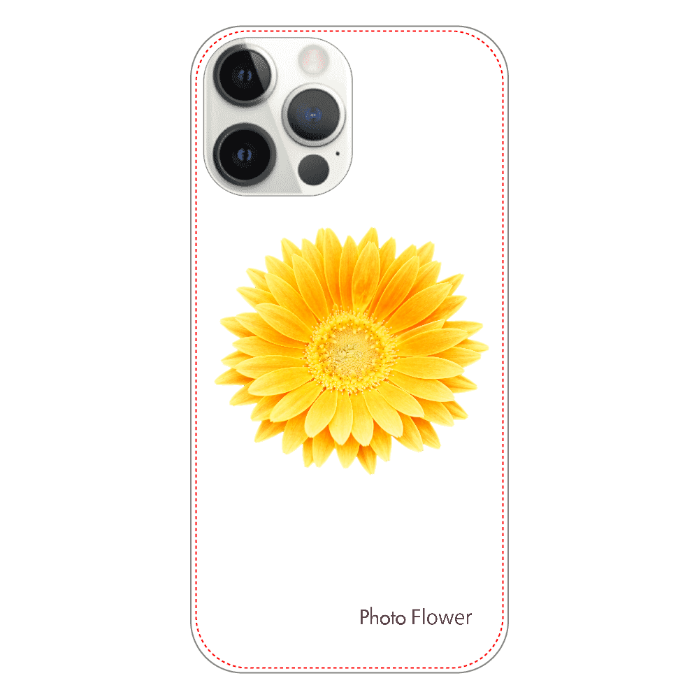 ガーベラの花　イエロー iPhone12 ProMax（透明）