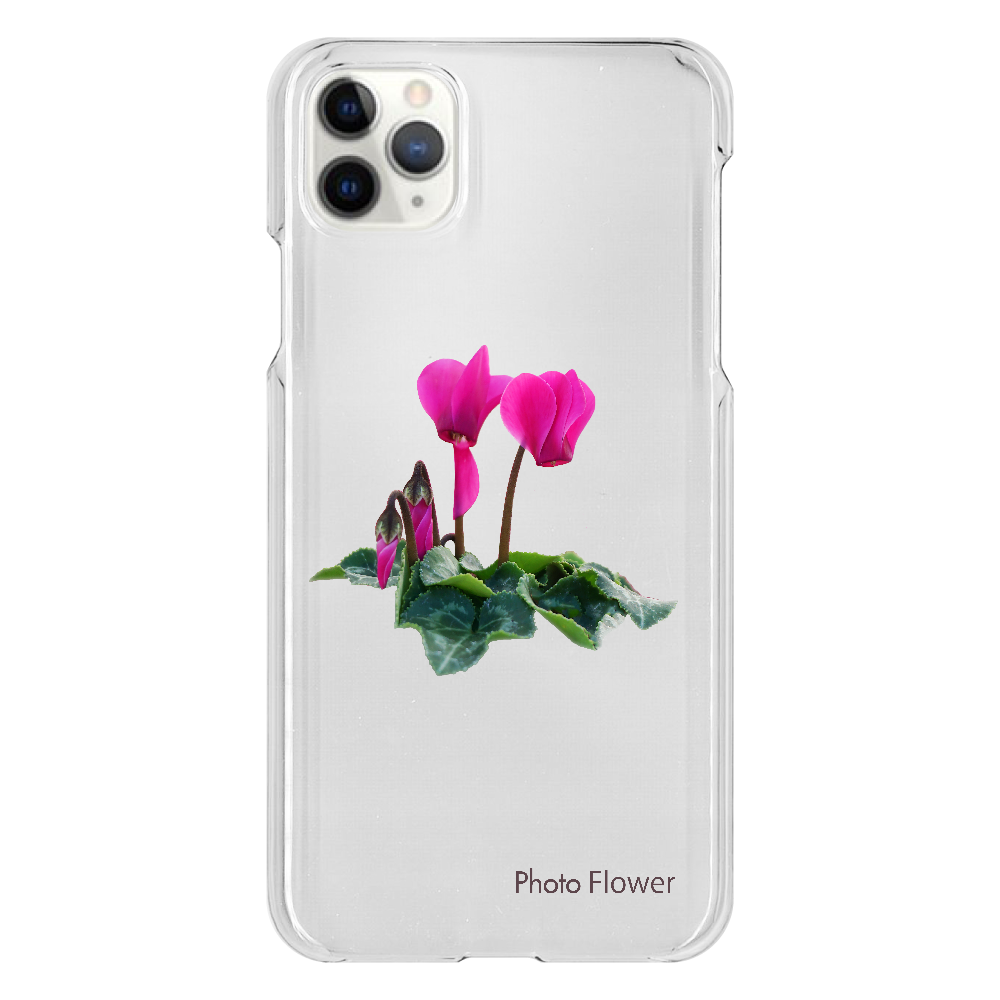 シクラメンの花　パープル iPhone 11 ProMax（透明）