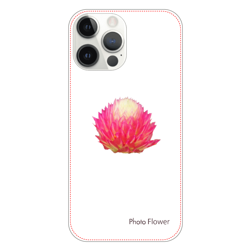 センニチコウの花　レッド iPhone12 ProMax（透明）