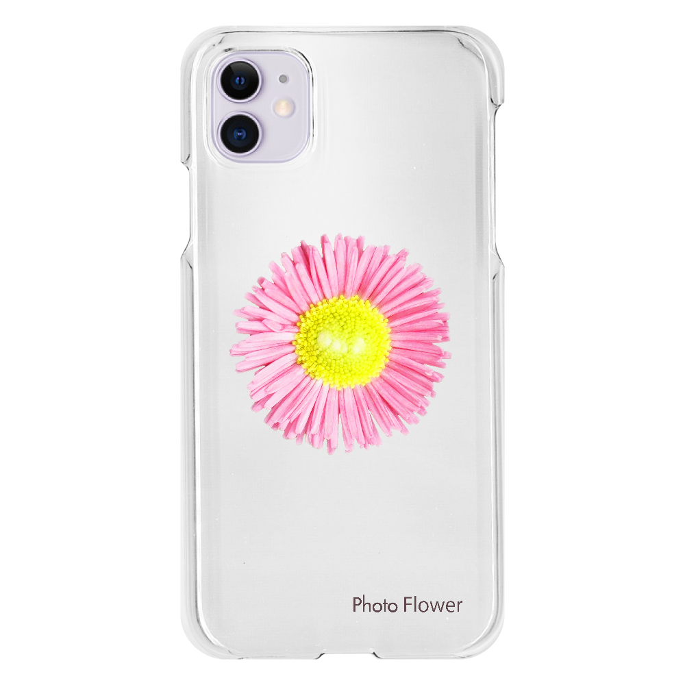デージーの花　ピンク iPhone11(透明）