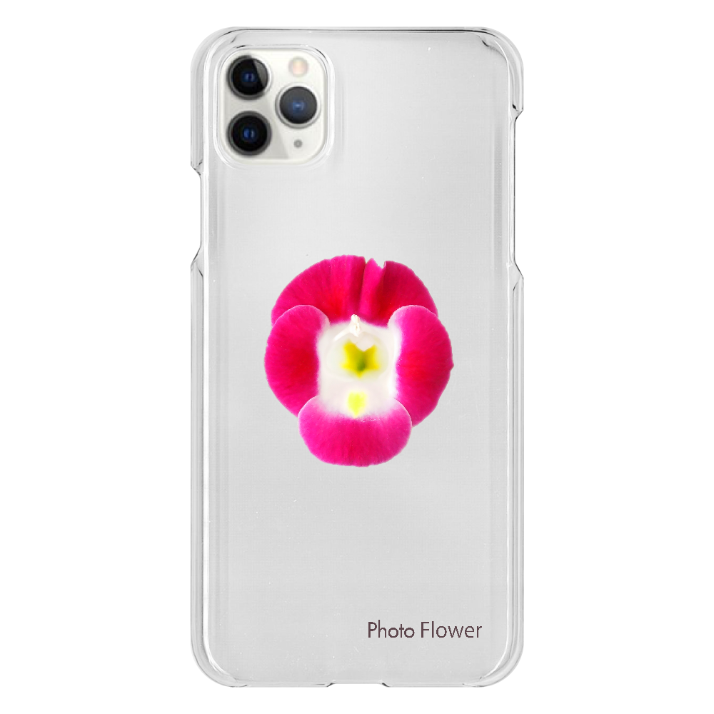 トレニアの花　パープル iPhone 11 ProMax（透明）