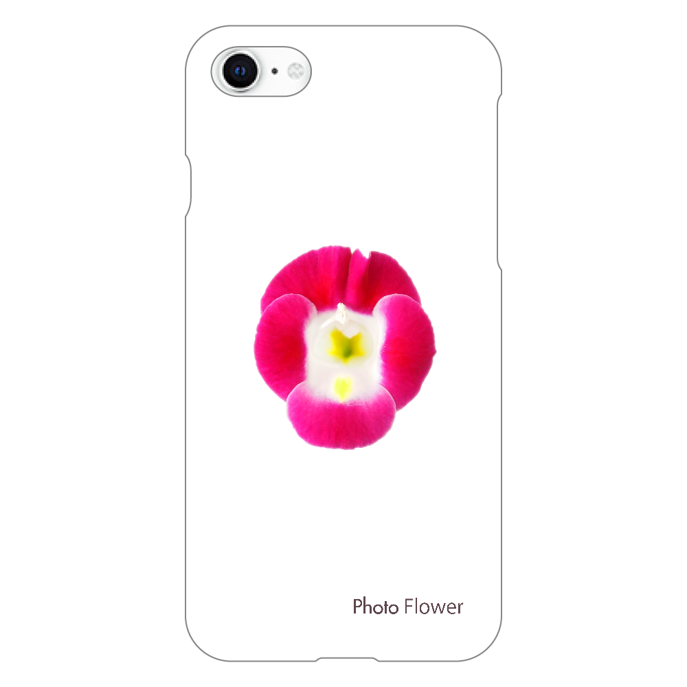 トレニアの花　パープル iPhoneSE2/SE3 (第2世代・第3世代) (透明）