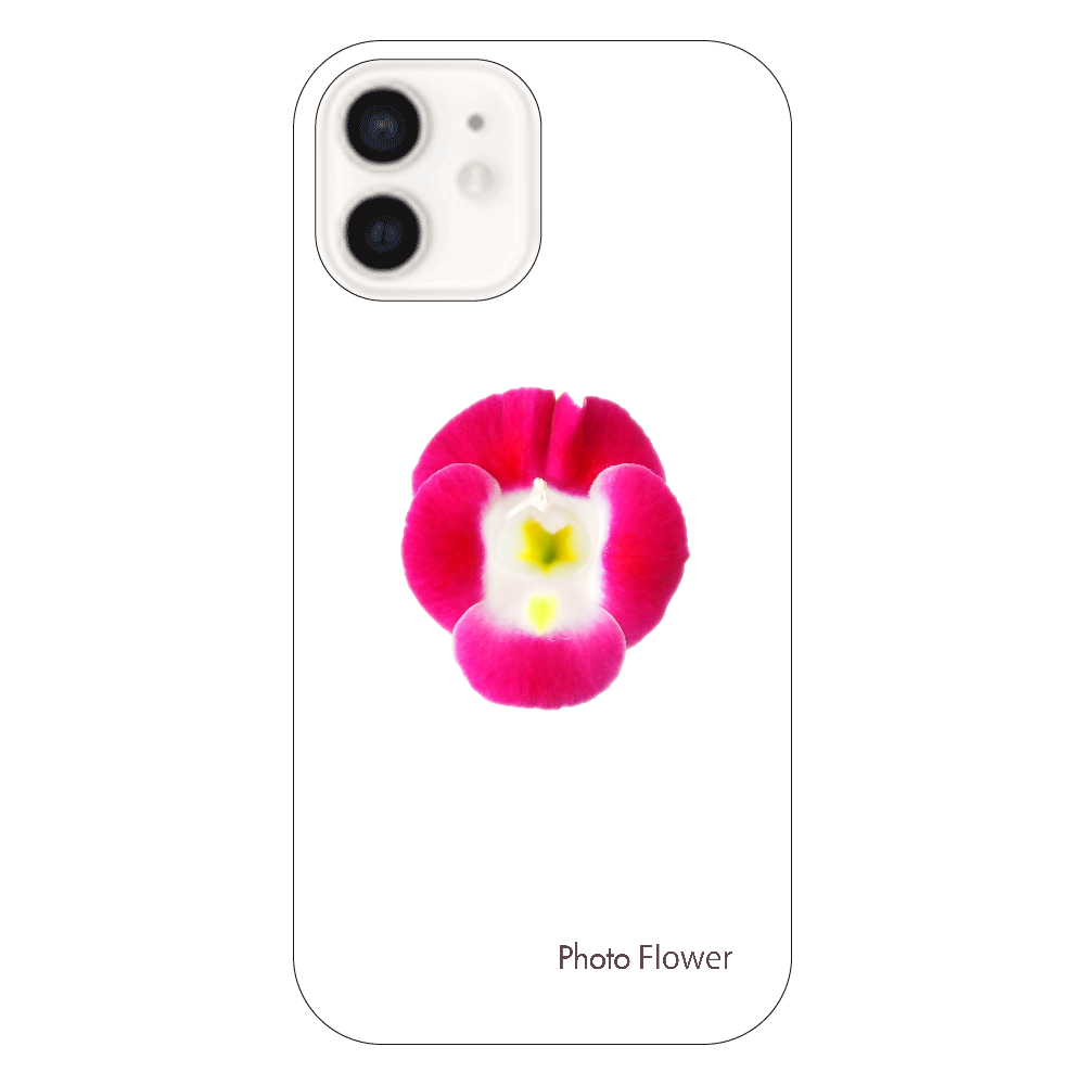 トレニアの花　パープル iPhone12（透明）
