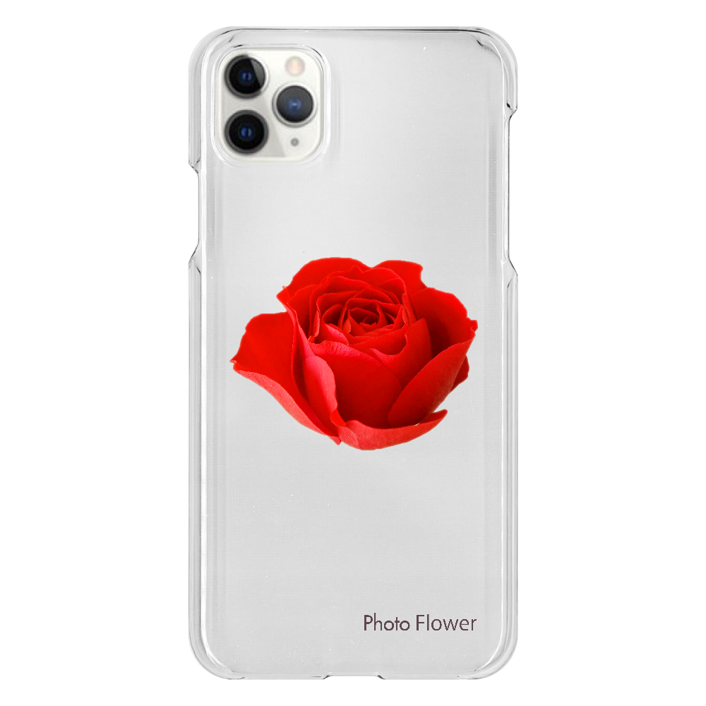 バラの花　レッド iPhone 11 ProMax（透明）