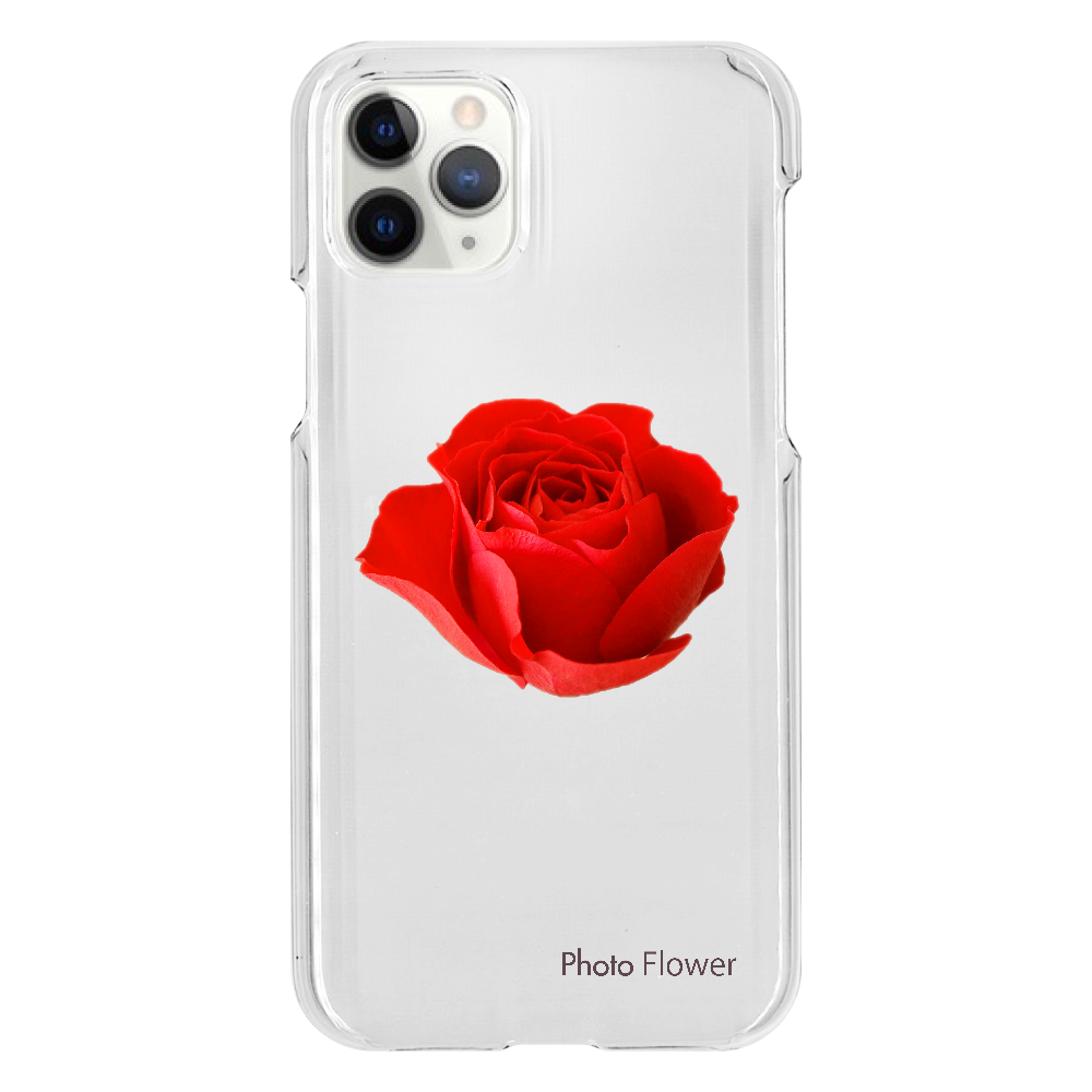 バラの花　レッド iPhone11 Pro（透明）