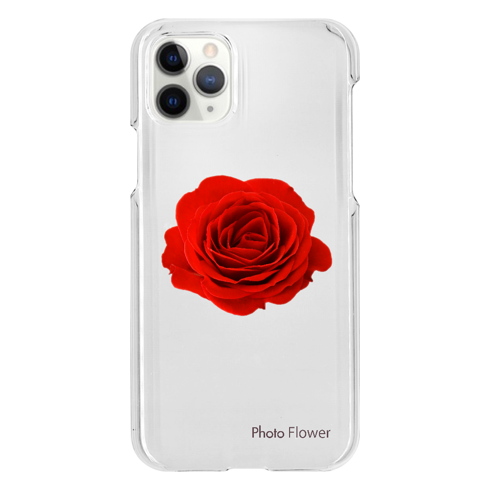 バラの花　レッド iPhone11 Pro（透明）