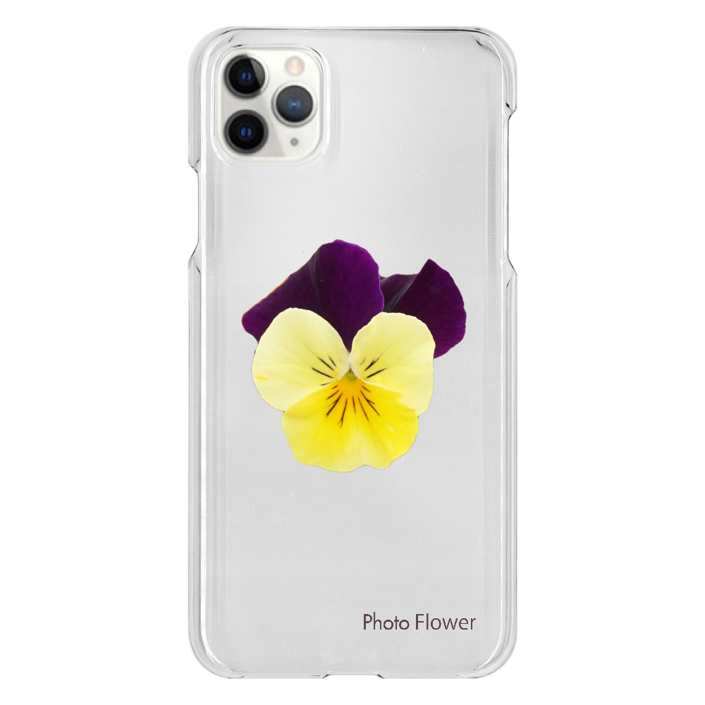 ビオラの花　イエロー iPhone 11 ProMax（透明）