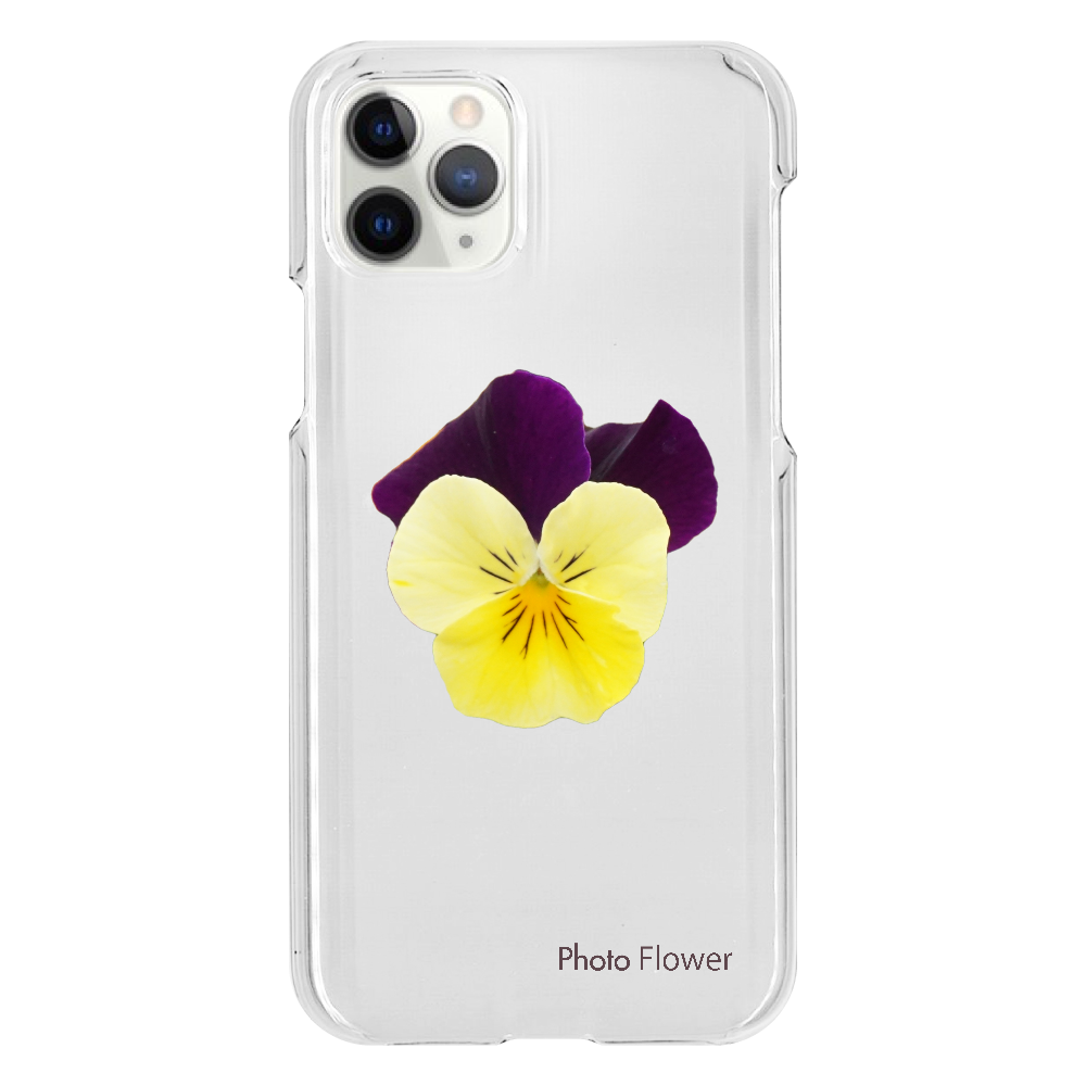 ビオラの花　イエロー iPhone11 Pro（透明）