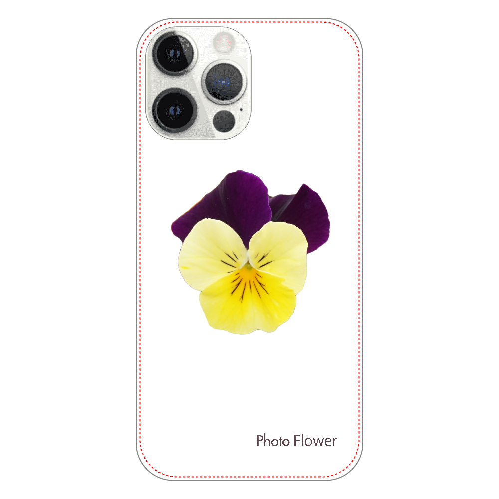 ビオラの花　イエロー iPhone12 ProMax（透明）