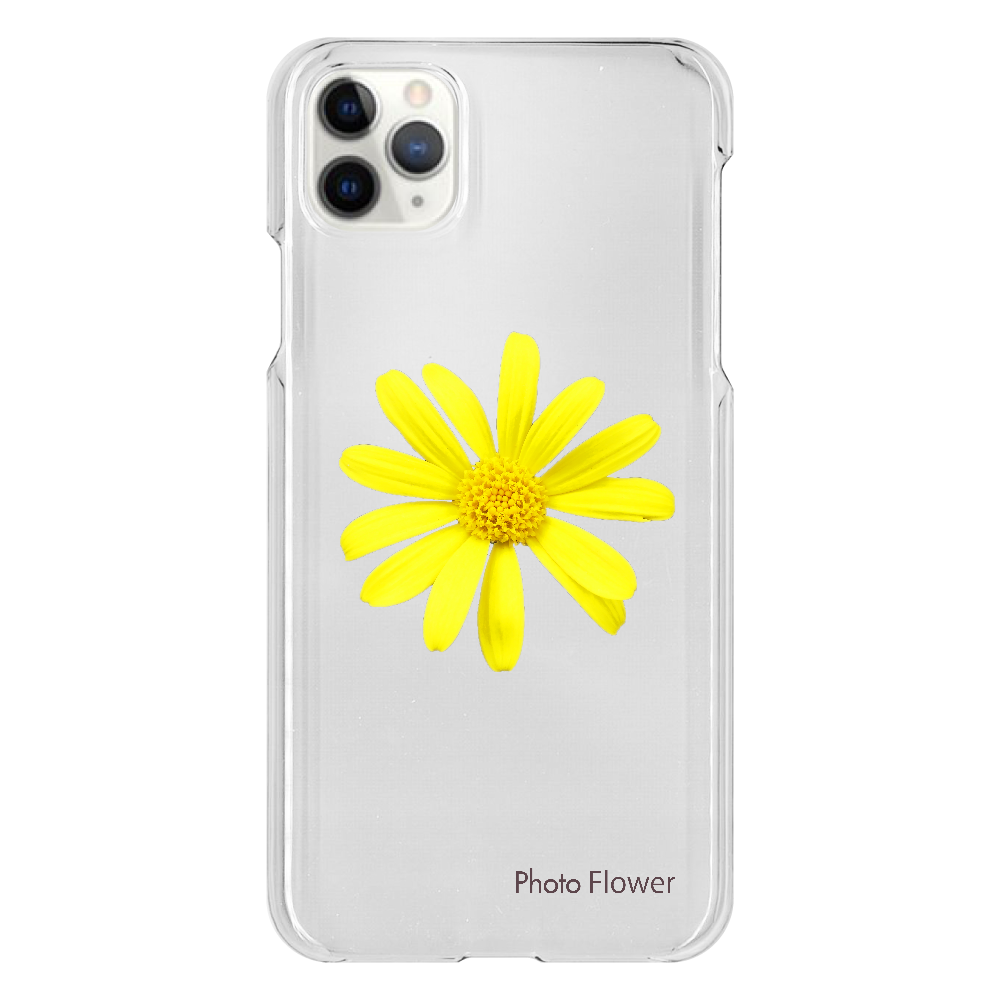 マーガレットコスモスの花　イエロー iPhone 11 ProMax（透明）