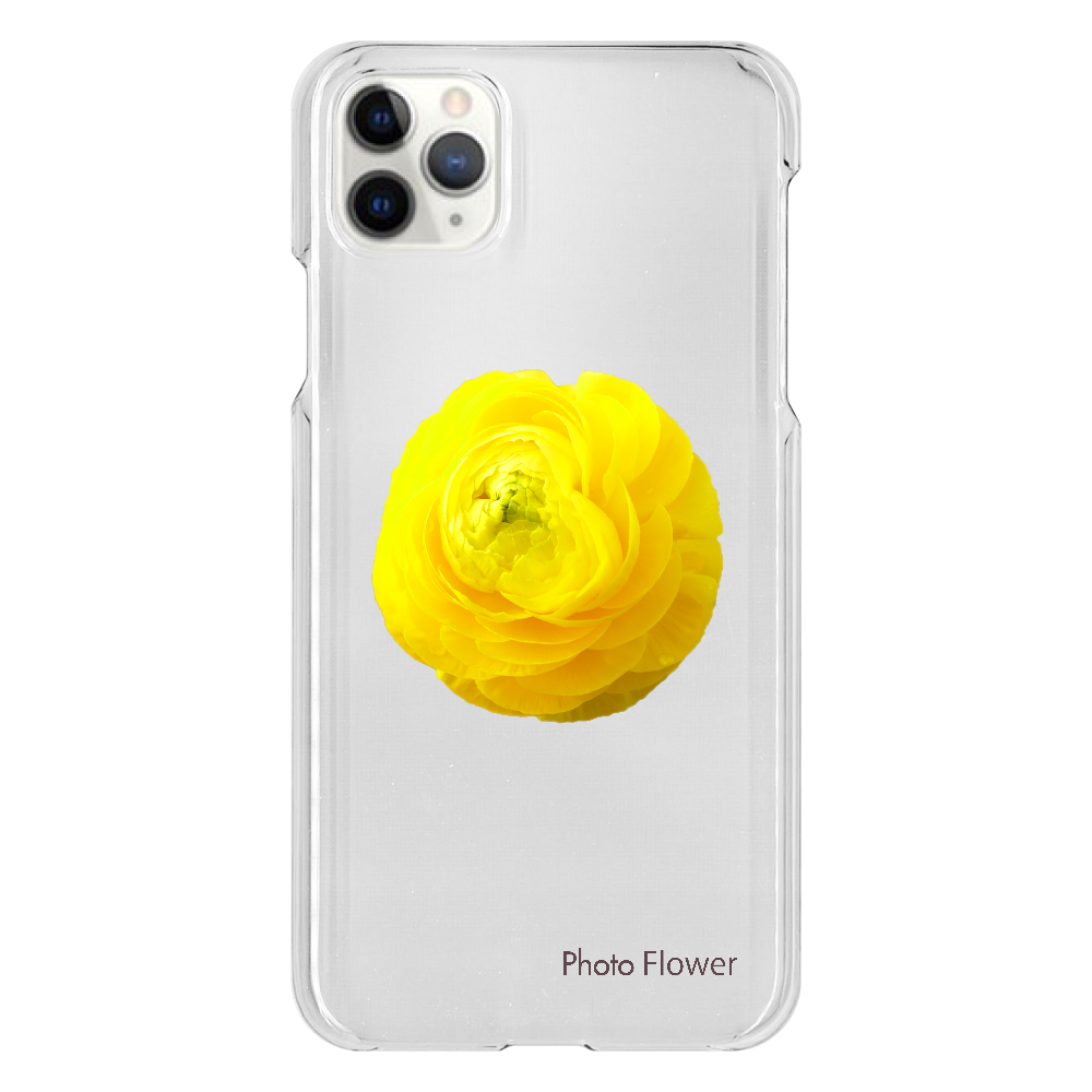 ラナンキュラスの花　イエロー iPhone 11 ProMax（透明）